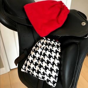 Reversible hand made stirrup covers